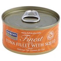 [피쉬포캣] 고양이 참치&오징어 캔 70g X10캔 전연령용, 70g 10캔, 상세 설명 참조, 단위:70g 10캔