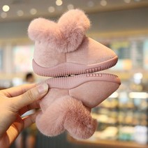 스노우보드신발 보드부츠 스노우보드부츠 스노우보드화 스노우부츠 0-5세 키즈 스노우슈즈 기모 도톰 베이비 워킹화 소프트솔 남녀 털구두 겨울, 레더레드