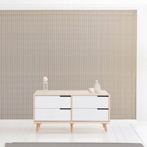 Sunshine 2단 서랍장 와이드 폭넓은 서랍 수납서랍장 보관함 서랍정리함 1200, 아카시아