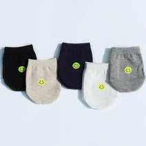 둥짱양말 옐로 스마일 뮬 블로퍼양말 10켤레 세트