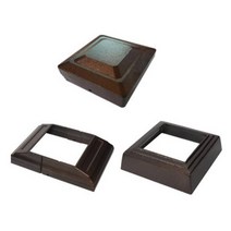 우드러쉬 합성목재난간 상부캡(주물) 가로100mm 세로100mm용 (개당 단가)