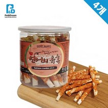 오래먹는 장모치와와사사미 놀이 대형강아지마른간식 건조 연어 4개, 상세페이지 참조
