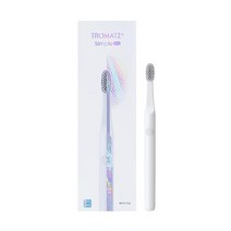 Tromatz Simple Pro (회색). 배터리로 작동하는 전동 칫솔. 모든 칫솔을 한 후 전문적인 치아 세척의 결과를 경험하십시오. 진동 없음. 소리 없음. 압력 없음., Green