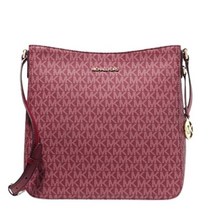 Michael Kors 제트 세트 트레블 메신저 크로스바디 숄더 백 시그니쳐 브라운 L PVC 220176