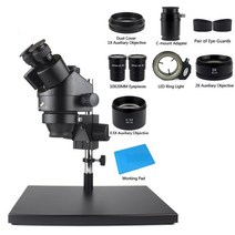 주사전자현미경 비파괴 수질 검사 오염도측정기 연속 줌 스테레오 삼안 보조 2K HDMI 디지털 카메라 3.5X-90X 0.5X 2X 38mp, 4.3.5X-90X No camera