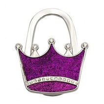 자개소반 반짝이 라인석 크라운 스타 가방 후크 여성용 행거 접이식 테이블 가장자리 핸드백 사이드 백 홀, 05 4