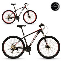 씨티크루저 시마노21단 알루미늄 27.5 입문용 MTB 자전거 2021년형 커세어21 (27.5형/ 시마노21단/ 디스크), 조립&세팅, 블랙 15인치