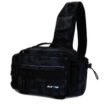 다기능 슬링백 베이트 배스 루어 낚시 가방 릴 용품, 블루카모