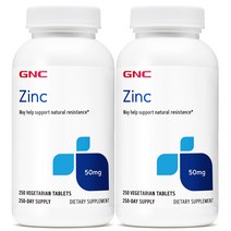 GNC 아연 50mg 250정 x 2 (총2개), 2개