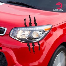 카앤블리 몬스터 포인트 차량용 데칼스티커 CNP-45, 블랙, 1개