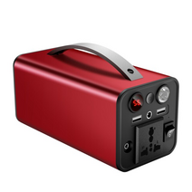 캠핑용 발전기 휴대용 자가 발전기 45000mah 배터리 충전기 180w 휴대용 발전소 야외 비상 전원 공급 장치 캠핑 전원 은행 인버터, 레드-180w(45000mah), 우리를