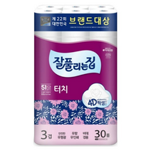 잘풀리는집 깨끗한터치 3겹 30롤, 1팩