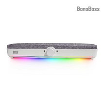 보노보스 BOS-S700 PC 블루투스 겸용 사운드바 스피커 RGB 백라이트 헤드폰/마이크 단자 탑재, 단품