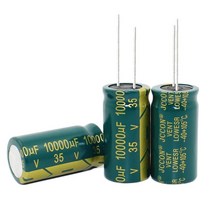 10pcs -- 100 개/몫 35V 10000UF 18x35MM 고주파 알루미늄 전해 커패시터 10000uf 35v, [04] 100PCS