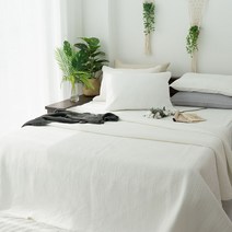 7미리 줄누비 순면 워싱 피그먼트 킹사이즈 이불겸패드 라지킹 이스턴킹 패밀리패드, 화이트(백아이보리)