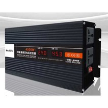 순수 사인파 인버터 고전력 변환기 비상용 배터리 전원, 이중전압12V/24V 지능형5500W 220V