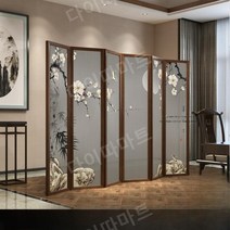 현대식 호텔 병풍 칸막이 고급진 병풍 파티션 인테리어 소품 거실 현대식 병풍, 사파이어 블루 A-041