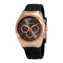 테크노마린 MoonSun 쿼츠 블랙 다이얼 남성용 시계