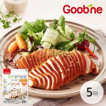 굽네 스파이시 훈제 닭가슴살 슬라이스 100g*5팩 AH19, 5팩, 100g