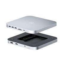 하드드라이브 인클로저 Hagibis USB-C 허브 Mac Mini용 Type-C 도킹 스테이션 2.5인치, MC25H