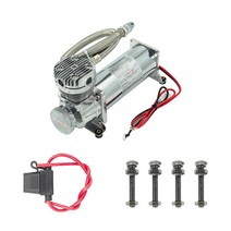 범용 DC 12V 480c 공기 압축기 키트 200 PSI 콘센트 1/4 자동차 에어 서스펜션 파워 스티어링 펌프 액세서, 02 GRAY, 02 GRAY