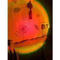 일몰 램프 RGB 16 색상 APP 원격 제어 분위기 프로젝션 Led 밤 빛 홈 침실 숍 배경 장식, 01 Sunset Red