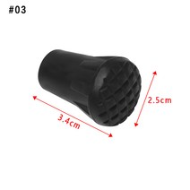1Pcs 새로운 블랙 노르딕 워킹 폴 트렉 폴 텔레스코픽 Alpenstock Crutch 워킹 스틱 야외 하이킹 액세서리, 3