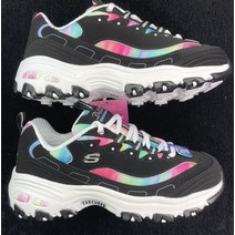 스케쳐스 딜라이트 여성 Skechers DLites DREAMY SKY Air Cooled Memory Foam BLACK MULTI Reg $85