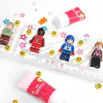 DIY 파츠 생크림 점토 블럭 필통 꾸미기 중성펜 세트, 단품, 단품