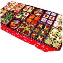 열매마을 제주 감귤 한과 2단~ 3단 감귤 유과 어버이날 선물 부모님 추석 명절 선물세트 설 전통 찹쌀 떡 과자 간식, 2번 제주감귤한과 2단(고급)