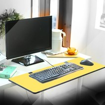 런메이크 확장형 보조테이블-책상연장 협탁, L 사이즈 04.옐로우