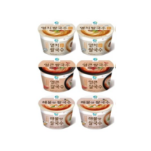 청정원 해물맛 쌀국수 4p  얼큰 쌀국수 4p 멸치 쌀국수 4p 컵라면 세트, 92g, 6개