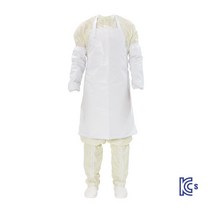 내산보호복 유진 CP-Arm Cover 내산 토시 (ESD 방진 제전원단)반도체 크린룸용, white