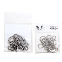 후아미 스텐 군번줄 (대) (소) 군인 군용 목걸이, 1세트, 소