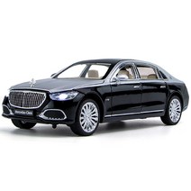 Benz 벤츠 마이바흐 럭셔리카 2022 S680 투톤 1대24 자동차 미니카 모형 다이캐스트 청년K쇼핑, 블랙