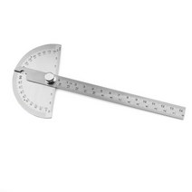 NEWACALOX 목공 180 학위 조절 각도기 각도 파인더 장인 눈금자 스테인레스 스틸 캘리퍼스 14cm 측정 도구, FJDC60613