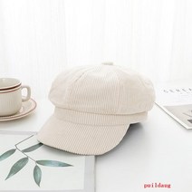 puildaug 모자 여성 가을과 겨울 혀 모자 심지 복고풍 팔각형 모자 야외 쇼핑 화가 모자