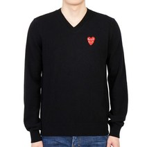 [꼼데가르송] [명품]더블하트와펜 남자 울 니트 AZ N074 051 1 AZN074051