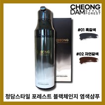 [청담스타일][본사정품] NEW 청담스타일 포레스트 블랙체인지 샴푸 흑갈색 자연갈색 2OOmI, [청담스타일][본사정품]흑갈색2OOmI-1개