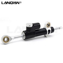 오토바이 댐퍼 스티어링 안정기 moto 선형 안전 제어 honda nc750x cbr 600 rr cb650r cb650f xl1000v varadero, 실버 블랙