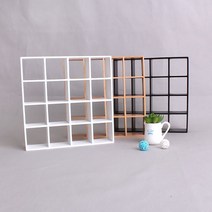 짱패브릭 16칸 인형용 선반 책장 장식장 신발장 육일인형용, 내추럴