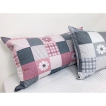 이불아저씨 대형 침대쿠션 등받이쿠션 롱쿠션 (+솜포함), 헤드쿠션, 코스모스_핑크