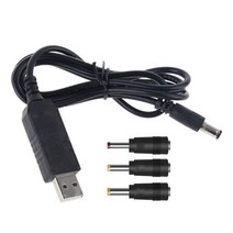 QC 3.0 USB에서 DC 5V-12V 라우터 팬 IP 카메라 용 조절 가능한 전압 전원 케이블, 다른