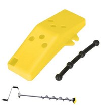 아이스오거 Ice Drill Fishing Hand Spiral For Winter Power Protective Cover Adapter Hole Blade Access, 02 M