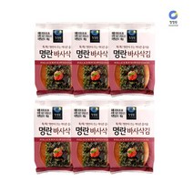 청정원 명란 바사삭김 3.8g x 6봉 조미김 도시락김, 6봉지