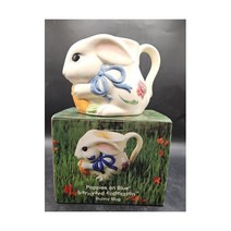 Lenox(레녹스) 블루 반야드 버니 머그에 담긴 빈티지 레녹스 양귀비. 꼬리표를 가진 아주 새로운