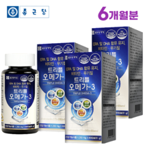[종근당건강] 트리플 오메가3 60캡슐 건조한 눈 개선 혈중 중성지질 혈행 개선 도움 영양제 알약케이스 포함, 3병(6개월분)