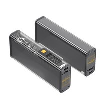 21700 배터리 충전기 케이스 DIY 파워 뱅크 박스 빠른 충전 케이스 4pcs 21700 폴리머 배터리 충전 파워 뱅크 박스 상자, 회색, 4개