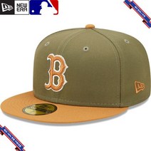 [미국정품] 825429 스냅백 캡모자 MLB [보스턴 레드삭스] 뉴에라 Two-Tone Color Pack 59FIFTY Fitted Hat - Olive/Brown