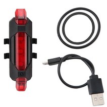 LED경광등 경광봉 신호봉 주차스토퍼 충전식 usb led 자전거 테일 라이트 산악 자전거 안전 경고 전면 및 후면 깜박이는 조명 야간 라이딩 액세서리 1pc 42 121, 빨간색, 1개